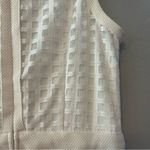 Dress Barn  white sleeveless check windowpane lace style sundress size 6 Photo 3
