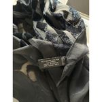 Ellen Tracy Silk Blend Black Velvet Burnout Sheer Scarf Shawl Shimmer Whimsigoth Evening Photo 6