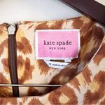 Kate Spade Panthera Ponte Dress Mini Length Sleeveless Brown/Tan Leopard Medium Photo 4
