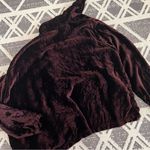 CP Shades  burgundy velvet Button down blouse‎ Photo 4