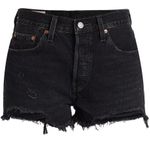 Levi's Levi’s 501 Original Wise Up Black High Rise Shorts Women’s Size 32 Photo 12