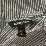 EXPRESS  Women’s Small Faux Wrap Cropped Jumpsuit Linen Blend Photo 3