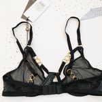 Bluebella Briar sheer mesh ring detail bra in black size 30B Photo 4