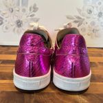 Schultz Ofelia Metallic Pink Leather Casual Lace Photo 4