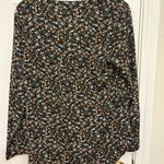 Black Floral Long Sleeve Blouse ā Size M ā Business Casual NWT Size M Photo 1