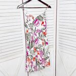 Old Navy  Tropical Floral Print Cami Sundress Fit Flare White‎ Pink Small Photo 7