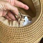 Nordstrom Stylish Tan and Black straw Hat Photo 2