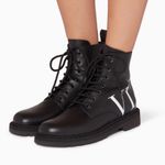 Valentino Garavani  Black Combat Boots Photo 1