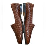 Trotters Chestnut Woven leather Slip Photo 2
