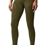 Fabletics Sculptknit Contour High Waisted Leggings Dark Moss Green Small Photo 0