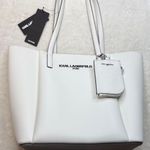 Karl Lagerfeld  Paris Louise Tote- Winter White Photo 5