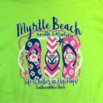 Gildan Myrtle Beach Neon Graphic T-shirt Size XL short sleeve crewneck tee unisex Photo 2