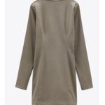 ZARA  NWT mini dress long sleeve with a slit size S Photo 5