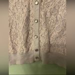Merona ⭐️ lavender lace front cardigan size small Photo 3