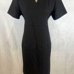 Duo Maternity black notched vneck career maternity dress size medium Photo 0