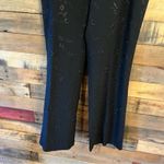 Versailles New York Black‎ Embroidered Floral Dress Pants Size 8 Black Photo 4