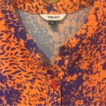 The Kit Issa Jumpsuit in Ecovero Viscose Crepe Orange Complication Print Small Photo 10