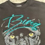 ANINE BING  Kenny Panther Sweatshirt in Vintage Black Photo 5