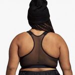 Ivy Park Adidas X IVP Zip Front Medium Impact Sports Bra Black 4X Photo 1