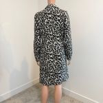 Rachel Zoe small pointed collar animal print long 1 button coat TOP SHELF 2516 Photo 10