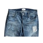 Lou & grey Womens  Slouchy Straight Crop Distressed Patchwork Jeans - Sz 29 Photo 1