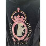 Juicy Couture Vintage  Forever Velour Full Zip Hoodie Crown Logo Blue Womens‎ XL Photo 2