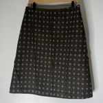 Garnet Hill  100% Wool Polka Dots Skirt with 100% Silk Lining Size 10 Photo 0