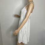 SO  White Striped Button Down Dress Photo 1