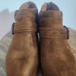 Pierre Dumas Brown Faux Suede Booties Size 7.5 Brown Booties Photo 2