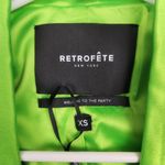 Retrofête Retrofete Saige Double Breasted Blazer in Lime Punch Green Size XS NWT Satin Photo 9