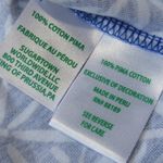 Lilly Pulitzer  ETTA CORSICA BLUE EASY PEASY White Pima Cotton POM POM DRESS M Photo 4