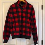J.Crew Authentic Fleece Buffalo Plaid Snap Neck Pullover Sweatshirt Women's M Photo 0