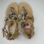 Isola  Tan and Snakeskin Sandals 7.5 Photo 6