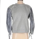 Rebecca Taylor La Vie Mixed-Media Cotton Sweatshirt Women’s Size XS Photo 3