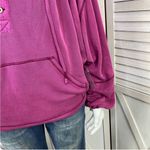 Free People  Movement Surfs Up Oversized Shirt Pocket Pullover Slouchy Knit Pink Photo 7