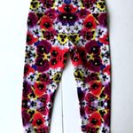 Om Shanti Leggings Large Live for Joy Floral Petunias Power Yoga Pants F… Photo 4