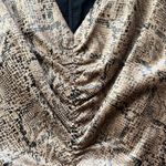 Revolve NWT  Sleeveless Neutral Tan Snake Mini Dress Photo 10