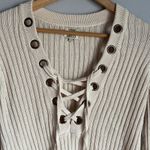 Torn By Ronny Kobo  Cream Lace Sweater Photo 3