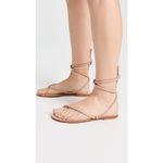Amanu Kilimanjaro Sandals in Blush 39 New with Box Womens Wrap Flats Tan Size 8 Photo 1