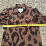 Pistola  brown & black animal print button down top size XS Photo 10