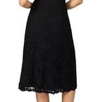 Fame and Partners Mariposa Black Lace Strapless Midi Dress Size 2 Photo 1