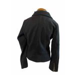 Faux Fur size medium biker | zipper jacket | zipper bomber jacket | market jacke Black Photo 5