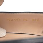 Gucci  Double GG Logo Square Toe Slip On Leather Loafer Black Size 38 Photo 12