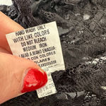 Hendi Black Lace Top Halter Open Back Whimsigoth Goth Fairy Tie Back One Size Size M Photo 13