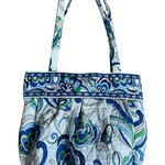 Vera Bradley Medium Mediterranean White Shoulder Purse Photo 0