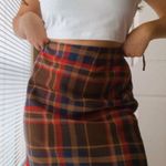 Apostrophe DARK ACADEMIA WOOL High Waisted Plaid Skirt Photo 0