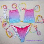 New! Set! Monica Hansen Beachwear MHB Miami vice bikini, size XL Pink Photo 10
