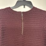Jones New York Jones & Co.  Women's Size Large Knitted Sweater Maroon Zipper Back Photo 5