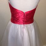 May Queen Couture white short ball gown formal dress Size 8 Photo 6