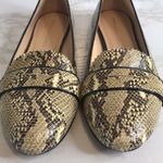 Loeffler Randall  Blaise Snakeskin Loafers ballerina Flats size 9.5 Photo 3
